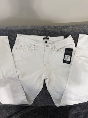 True Religion Men's White relaxed skinny Jeans